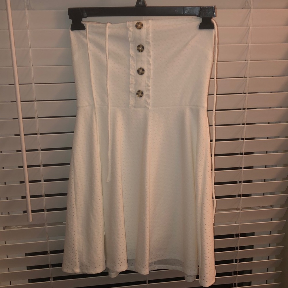 White button dress